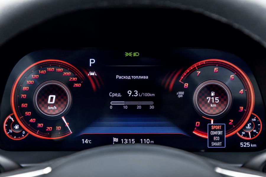 Панель приборов Hyundai Sonata (DN8) 2019 года  (CIS) (фото 3 из 7)